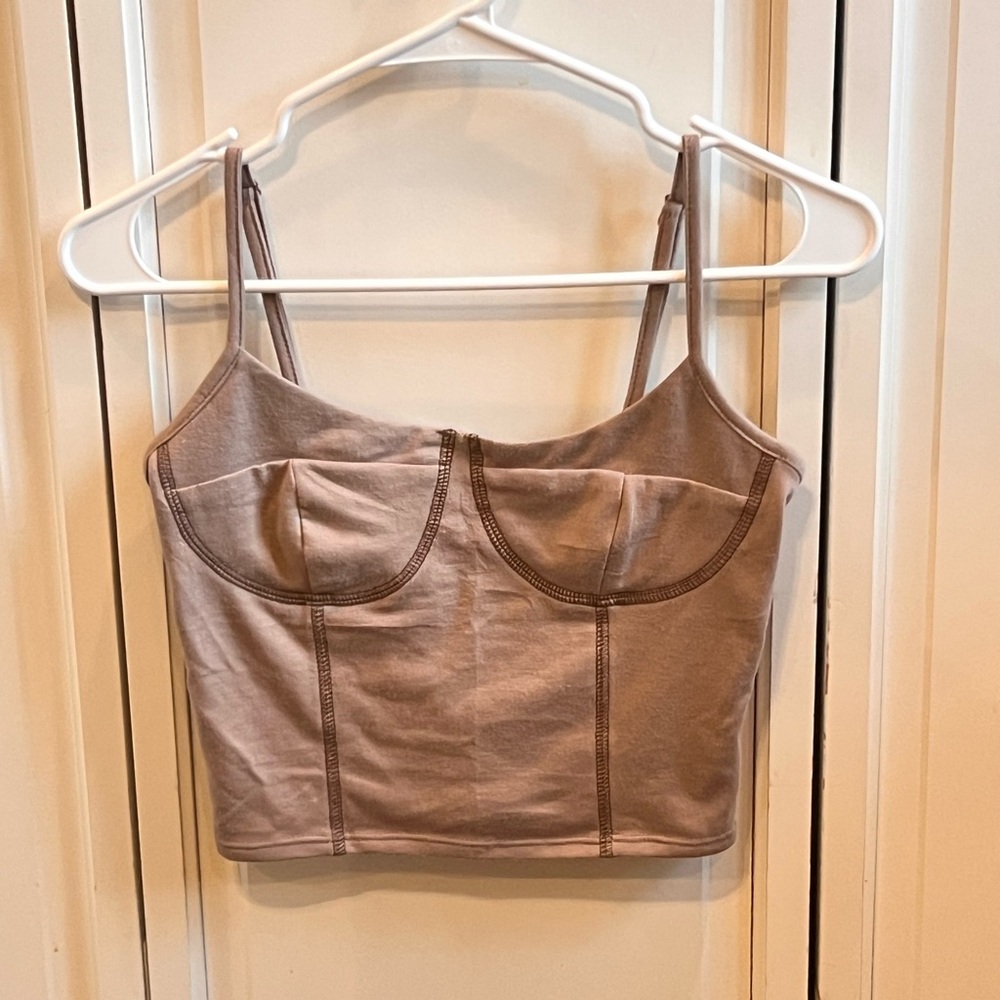 Skönhet Tan Bustier Top